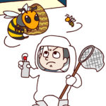 アシナガバチの巣の駆除のやり方をおしえます。